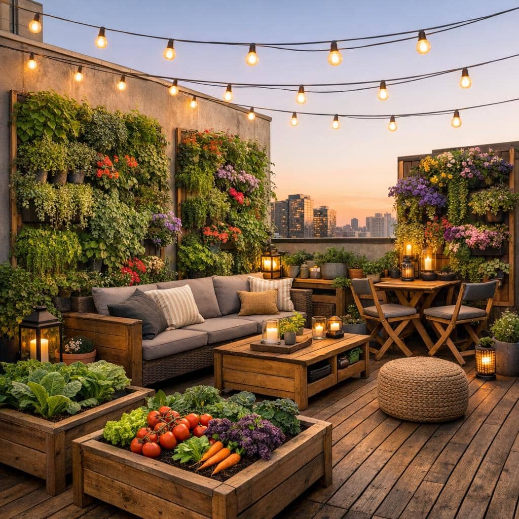 Im Garten hoch hinaus: Kreative Ideen für begrenzten Platz